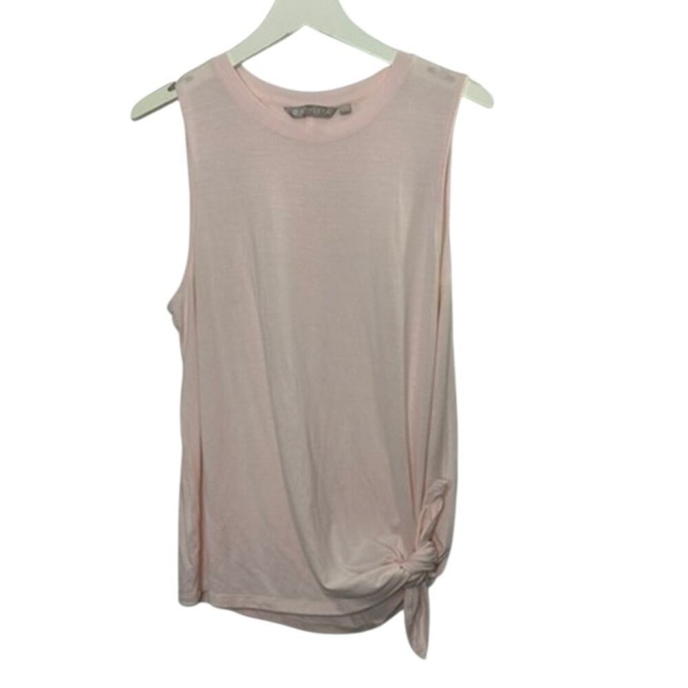 Athleta Light Pink Cloudlight Asym Side Tie Tank Top Women's Size Large